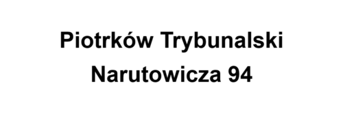 Piotrków Trybunalski Narutowicza 94