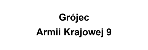 Grójec Armii Krajowej 9